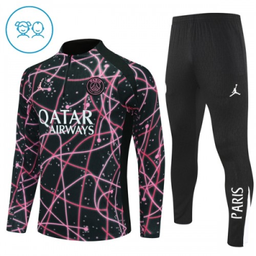 Paris Saint-Germain Sweat d'Entraînement Quarter-Zip 2025-26 Noire Pour Enfant Paris Saint-Germain Sweat d'Entraînement Quarter-Zip 2025-26 Noire Pour Enfant